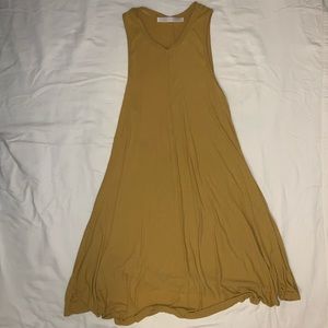 Yellow tank dress